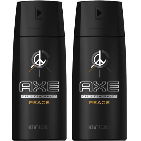 Axe Промо опаковка Peace Deodorant Body Spray 2x150ml 1+1 Подарък