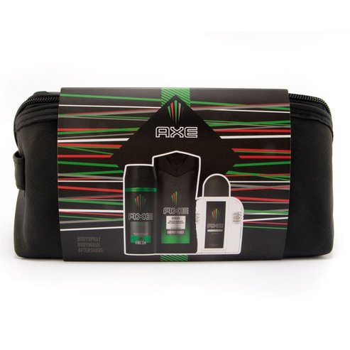 Axe Promo Africa Bodywash 250ml & Body Spray 48h Fresh 150ml & Afteshave 100ml & Тоалетна чанта
