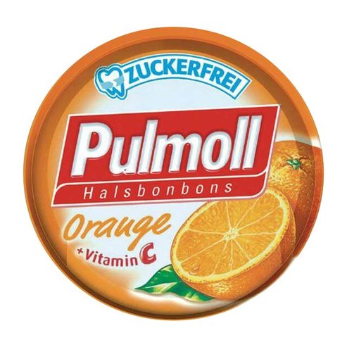 Pulmoll Candies with Orange & Vitamin C Бонбони с портокал и витамин С 45gr