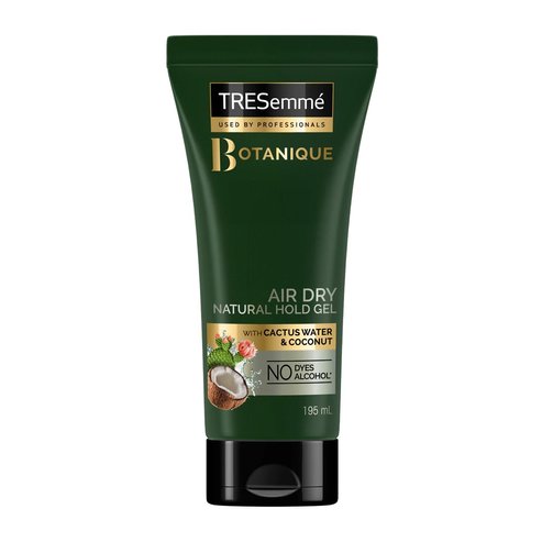 TRESemme Botanique Air Dry Natural Hold Gel Гел за коса, обогатен с кокосова и кактусова вода за естествено задържане 195ml