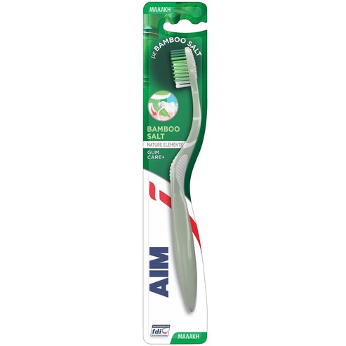 Aim Nature Elements Bamboo Salt Soft Toothbrush 1 парче - Зелено