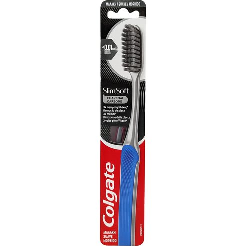 Colgate Slim Soft Charcoal 0.01mm Toothbrush 1 брой - Розово