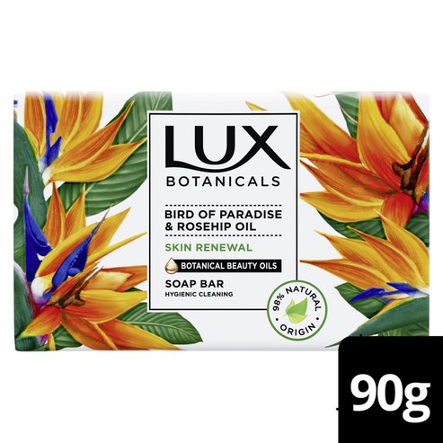 Lux Botanicals PROMO PACK Bird of Paradise & Rosehip Oil Skin Renewal Soap Bar 4 x 90gr 3+1 GIFT