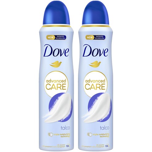 Dove PROMO PACK Advance Care Talco 72h Anti-Perspirant Spray 2x150ml (1+1 Подарък )