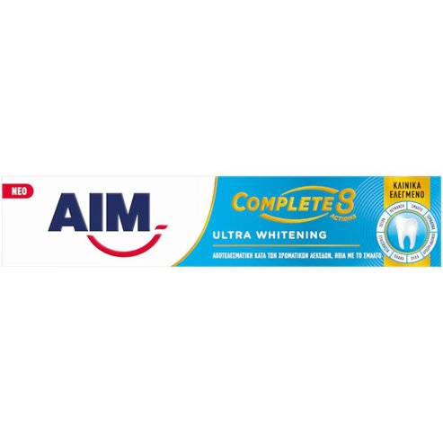 Aim Complete 8 Actions Ultra Whitening Toothpaste 75ml