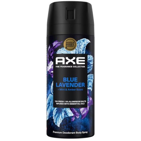 Axe Blue Lavender 72h Fresh Premium Deodorant Body Spray 150ml