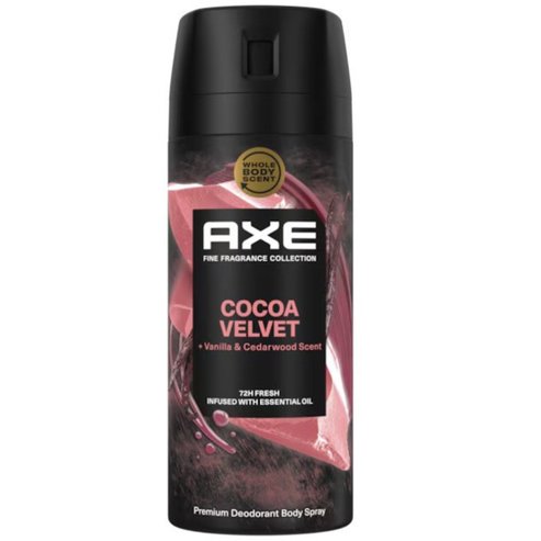 Axe Cocoa Velvet 72h Fresh Premium Deodorant Body Spray 150ml