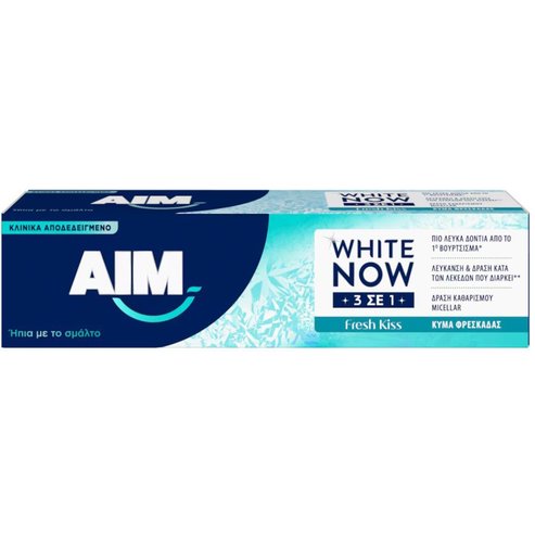 Aim White Now 3in1 Fress Kiss Toothpaste 75ml
