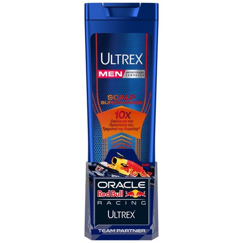 Ultrex Men Scalp Supercharge Shampoo Шампоан против пърхот за мъже с 10x ползи за защита на скалпа 360ml