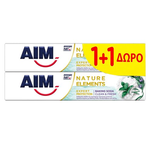 Aim PROMO PACK Nature Elements Expert Protection Baking Soda 2x75ml