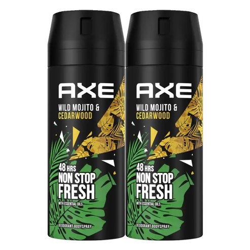 Axe PROMO PACK Wild Mojito & Cedarwood 48h Non Stop Fresh Spray 2x150ml