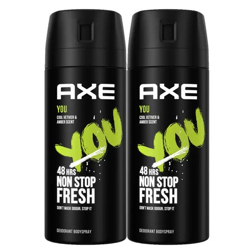Axe PROMO PACK You 48h Non Stop Fresh Body Spray 2x150ml