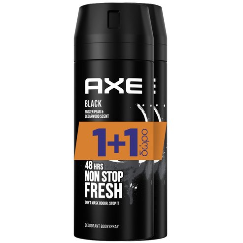 Axe PROMO PACK Black Frozen Pear & Cedarwood Scent Body Spray 2x150ml