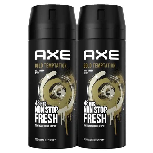 Axe PROMO PACK Gold Temptation 48h Non Stop Fresh Deo Body Spray 2x150ml