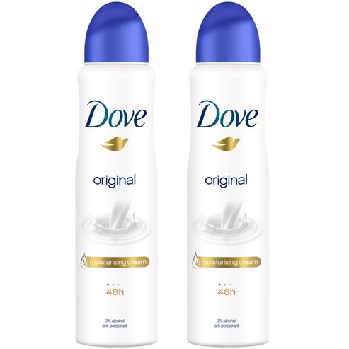 Dove Spray Original 150ml – дезодорант, 2x150 ml