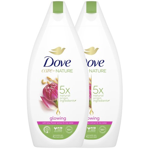 Dove PROMO PACK Care by Nature Glowing Shower Gel 2x400ml