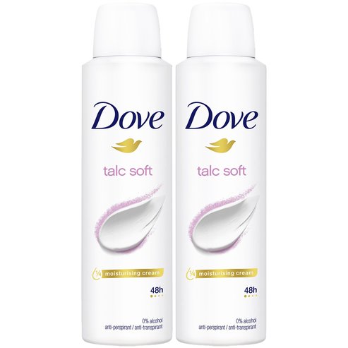 Dove PROMO PACK Advance Care Talc Soft 48h Anti-Perspirant Spray 2x150ml (1+1 Подарък )