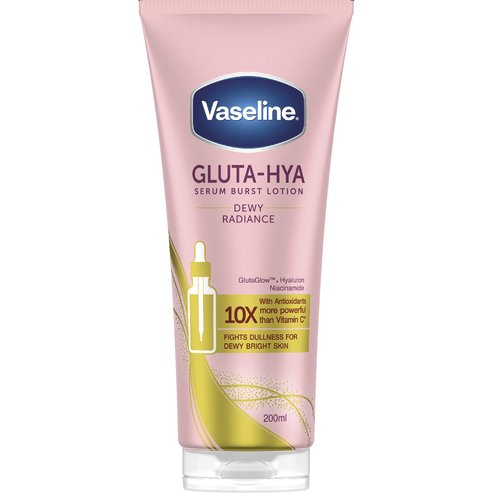Vaseline Gluta-Hya Dewy Radiance Serum Burst Lotion хидратиращ серум за тяло за сияние & мека, кадифена кожа 200ml