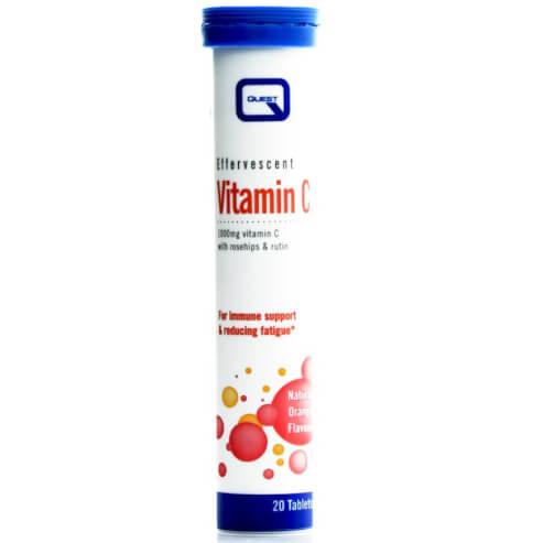 Quest Effervescent Vitamin C 1000mg Αναβράζουσα Βιταμίνη C Ενίσχυση του Ανοσοποιητικού Συστήματος 20Effer.tabs