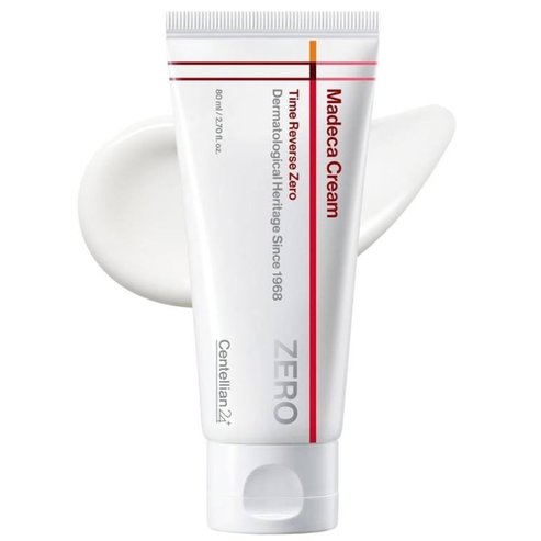 Centellian24 Madeca Time Reverse Zero Cream Лек, Освежаващ Хидратиращ, Анти-ейдж & Успокояващ Крем за Лице за Чувствителна Кожа, Склонна към Акне 80ml