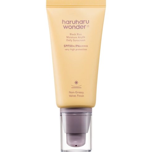 HaruHaru Wonder Black Rice Spf50+ Moisture Airyfit Daily Sunscreen Лек слънцезащитен флуид с много висока защита с лека формула & текстура 50ml