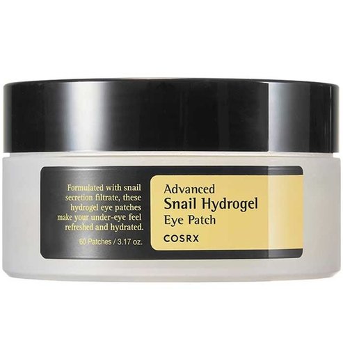 COSRX Advanced Snail Hydrogel Eye Patch Хидрогелна маска за очи с охлюв & ниацинамид за отпочинал & сияен поглед 60 броя