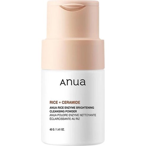 Anua Rice + Ceramide Enzyme Brightening Cleansing Powder Ензимен почистващ продукт за лице под формата на пудра за хидратация, сияние & стягане на порите за мека кожа 40g