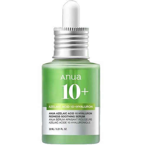 Anua Azelaic Acid 10+ Hyaluron Redness Soothing Serum Успокояващ серум за лице, подходящ за чувствителна кожа срещу зачервяване, възпаления & акне 30ml