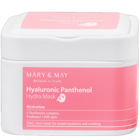 Mary & May Hyaluronic Panthenol Hydra Mask Текстилни маски за лице с хиалуронова киселина & пантенол за интензивна хидратация 30 Броя