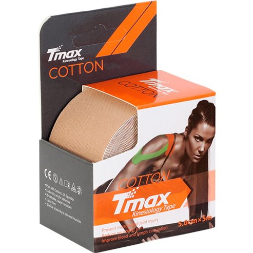 Johns Tmax Cotton Kinesiology Tape 5cmx5m 1 брой - бежов