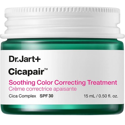 Dr.Jart+ Cicapair Spf30 Soothing Color Correcting Treatment Успокояващ крем за лице с висока защита за терапия за корекция на цвета 15ml