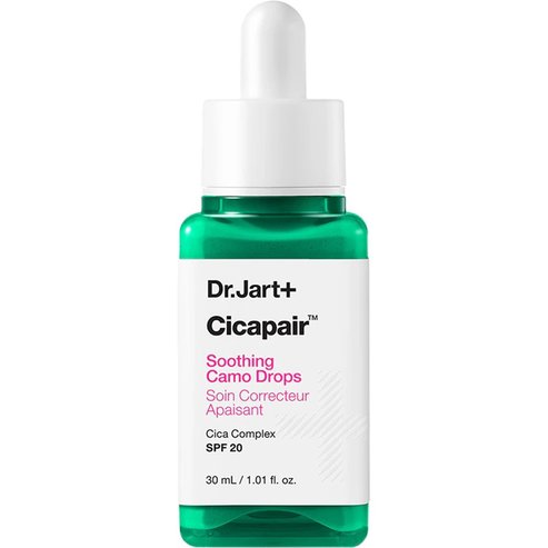 Dr.Jart+ Cicapair Spf20 Soothing Camo Drops Serum Серум за лице за успокояване и облекчение, подходящ за чувствителна кожа, с ниацинамид и Centella Asiatica 30ml