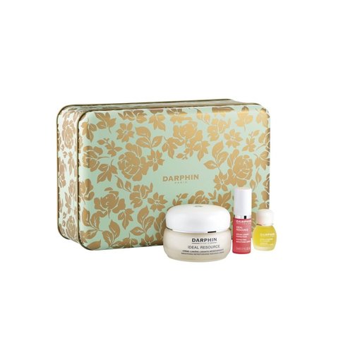 Darphin Set Ideal Resource Smoothing Retexturizing Radiance Cream 50ml, Perfecting Serum 5ml & Jasmine Aromatic Care 4ml