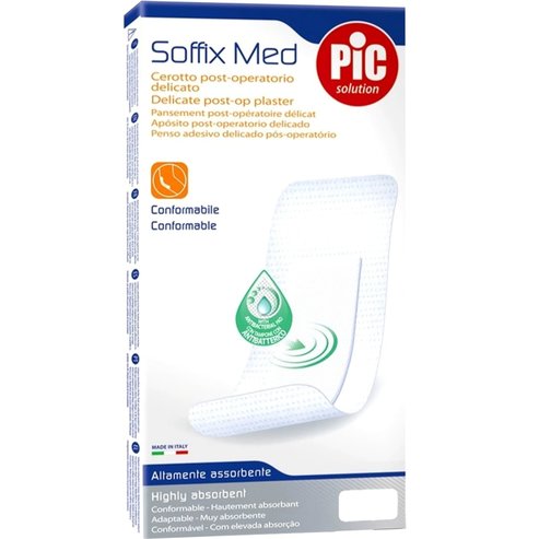 Pic Solution Soffix Med Delicate Post-op Plaster Бели 5 бр - 5cm x 7cm