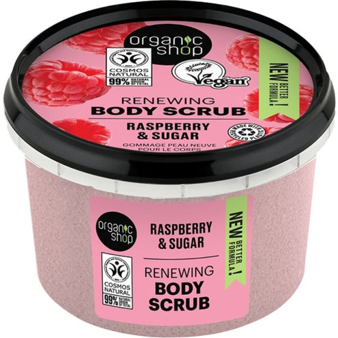 Organic Shop Renewing Body Scrub with Raspberry & Sugar 250ml