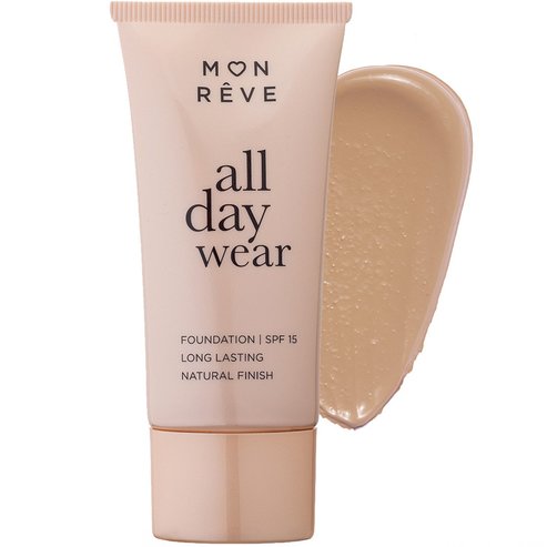 Mon Reve All Day Wear Matte Foundation Spf15 with Medium to High Coverage 35ml - 104