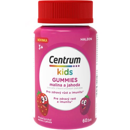 Centrum Kids Gummies 3+ Years 60 Softgels - Malina a Jahoda