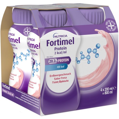 Nutricia Fortimel Protein 2 kcal/ml Strawberry 4x200ml