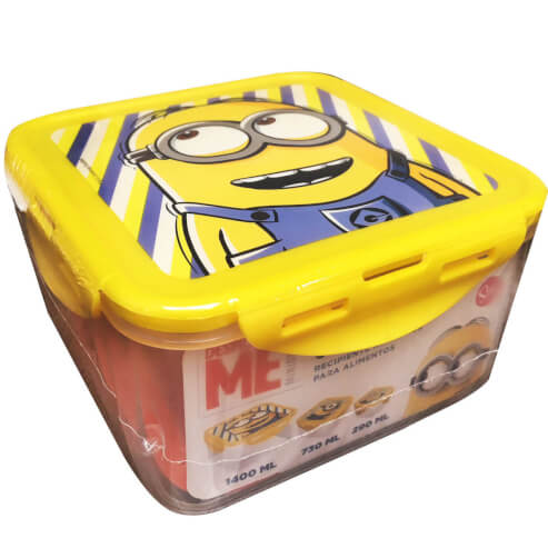 Stor Minions Комплект кутии за съхранение на храна от 3 части