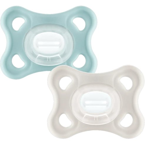 Mam Comfort Silicone Soother 3-12m 2 бр, Код 127SU - Мента / крем
