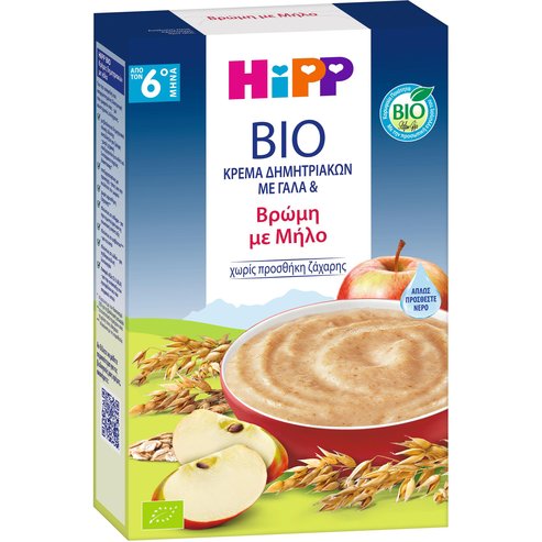 Hipp Bio Milk & Cereal Baby 6m+ Oat & Apple 250g