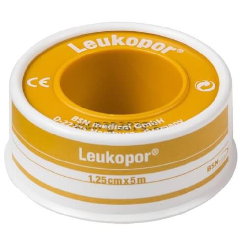 Leukopor Самозалепваща се хипоалергенна бандажна лента 1,25cm x 5m