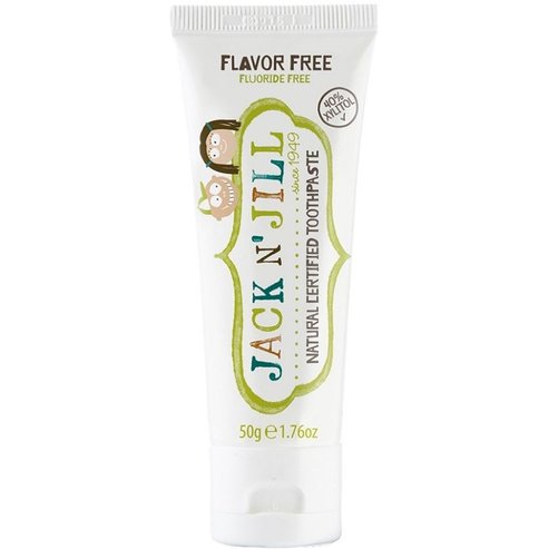 Jack n\' Jill Natural Certified 6m+ Toothpaste Натурална, сертифицирана паста за зъби без вкус за първи зъби за бебета от 6 месеца 50g - Flavor Free