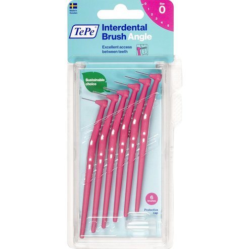 TePe Angle Interdental Brush Angle 6 бр - Size 0 (0.4 mm)