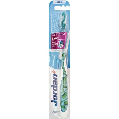 Jordan Individual Reach Small Precision Head Soft Toothbrush 1 бр - светло зелено