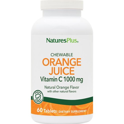 Natures Plus Orange Juice Vitamin C 1000mg 60 Chew.tabs