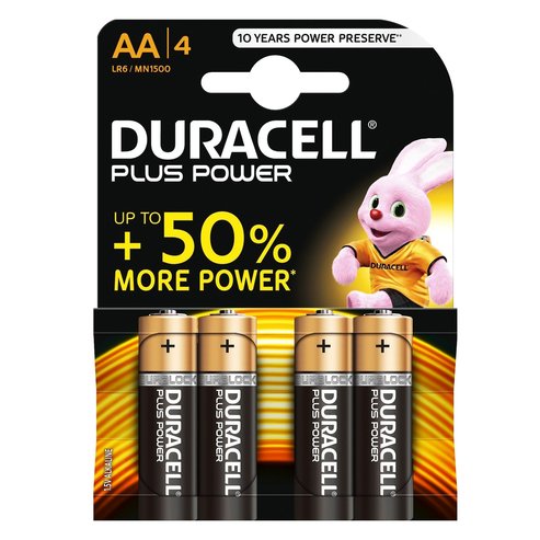 Duracell Plus Power Алкални батерии АА 4бр