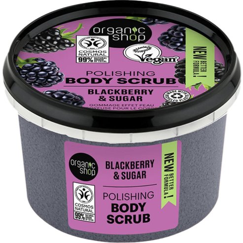 Organic Shop Polishing Body Scrub with Blackberry & Sugar 250ml