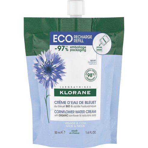 Klorane Подарък Cornflower Face & Neck Water Cream Refill 50ml