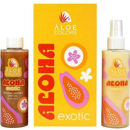 Aloe Colors Promo Aloha Exotic Invisible Oil Mist 150ml & Repairing Invisible Dry Oil 150ml